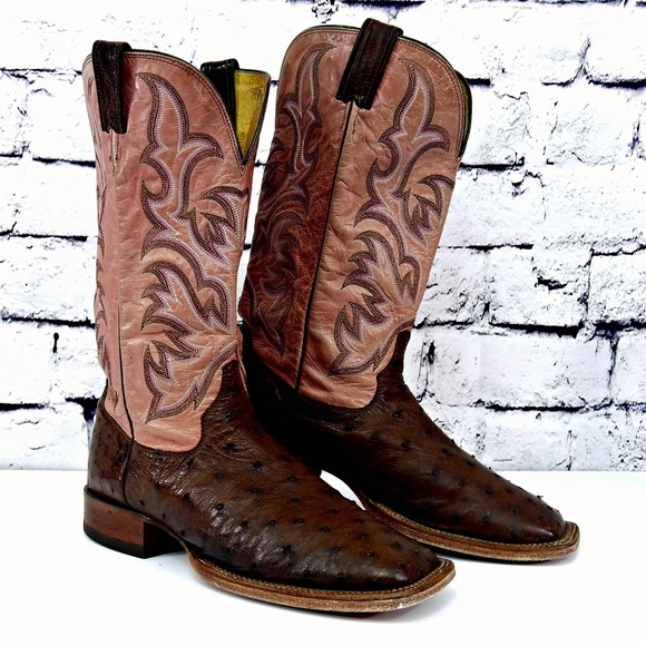 justin aqha ostrich boots